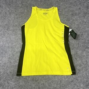Ralph Lauren Active Tank Top‎ Womens Petite Small Athleisure Running Yellow C